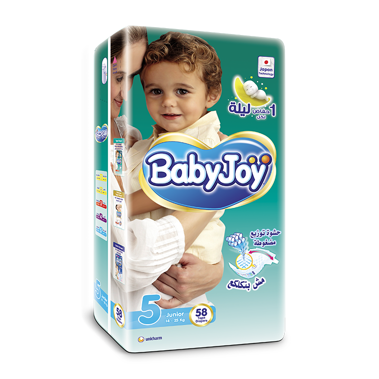 BabyJoy Tape Diaper - 5(Jr)
