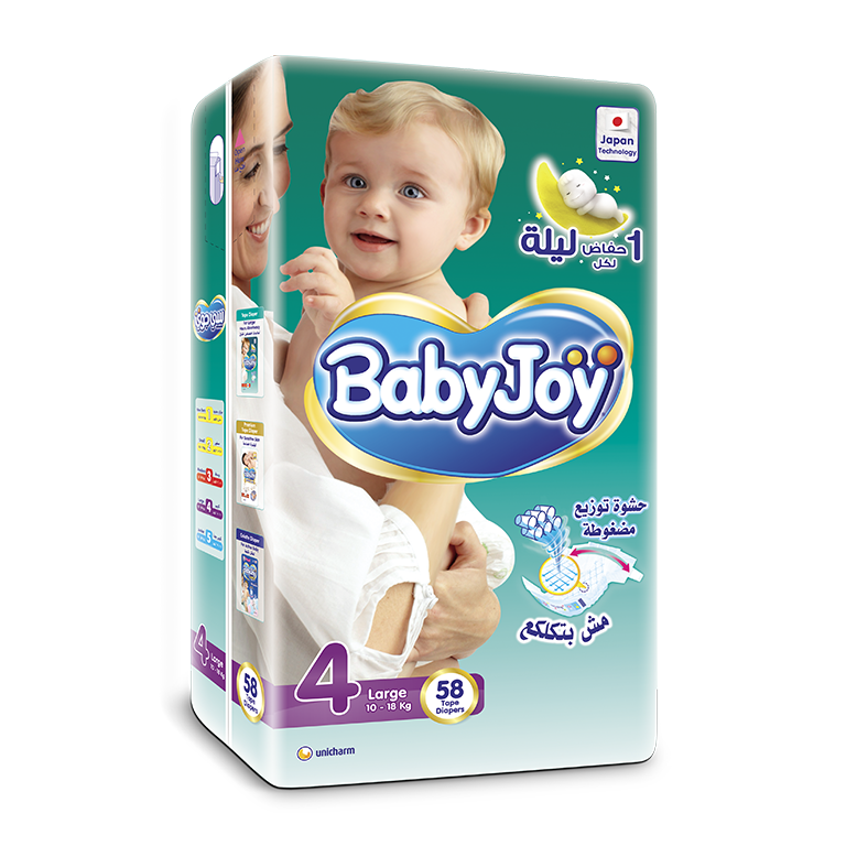 BabyJoy Tape Diaper - 4(L)