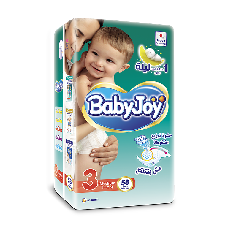 BabyJoy Tape Diaper - 3(M)
